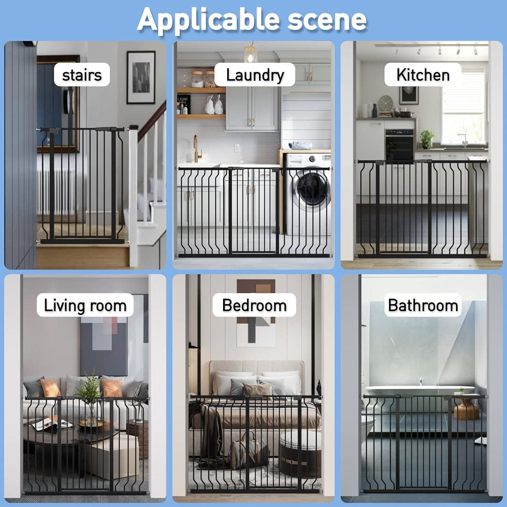WAOWAO baby gate in doorway use reduces climbing risks at entryways.