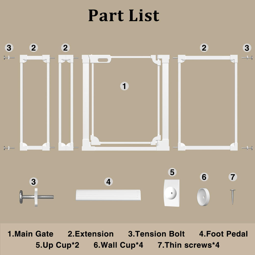 WAOWAO drilled-mount gate on stairs delivers solid stability and reduced wobble.