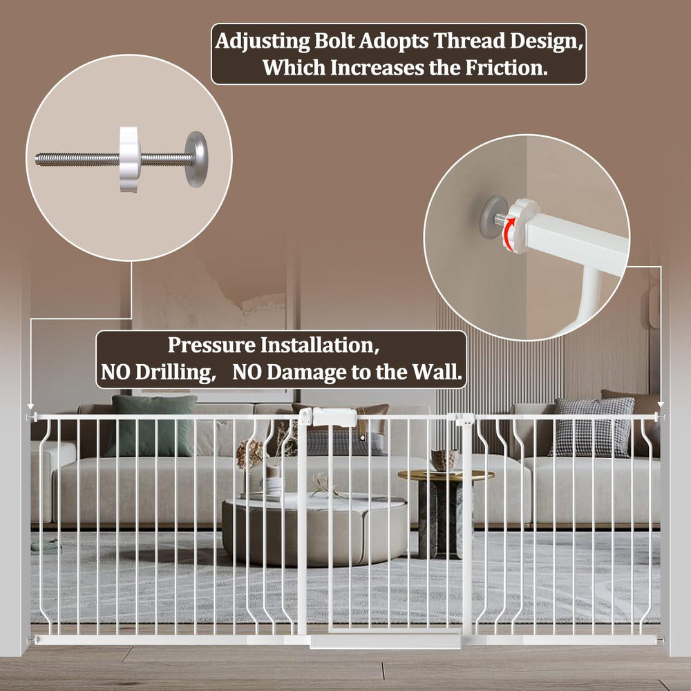 WAOWAO Baby Gate pet entry proves sturdy for dogs and kids.