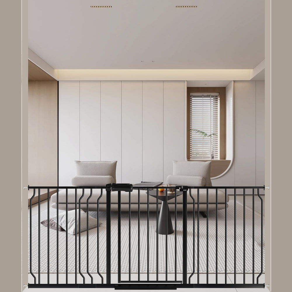 WAOWAO Baby Gate wide frame demonstrates sturdy entry control for doorways.