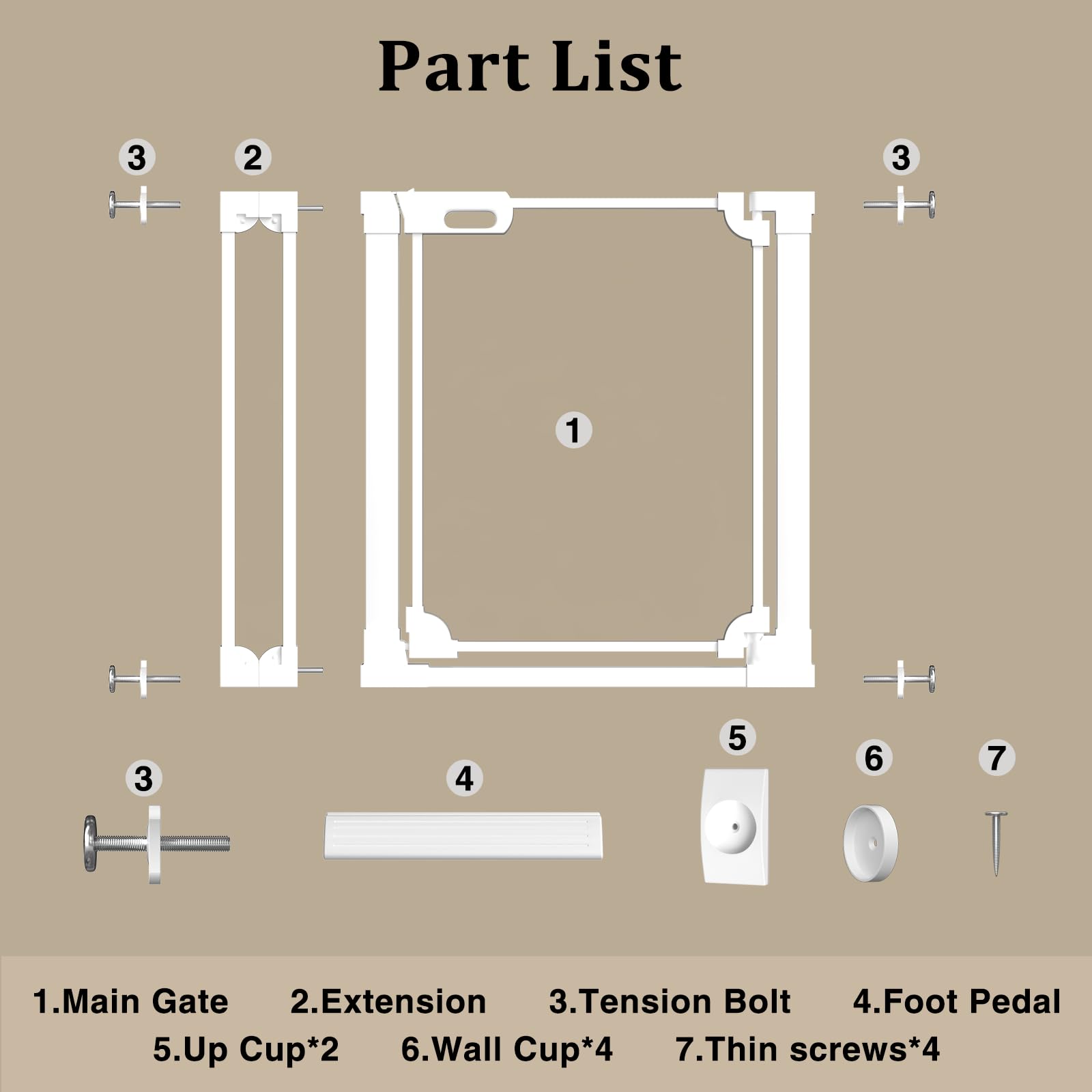 WAOWAO door-way-hallway-gate fits entrances, helping separate baby and pet areas.