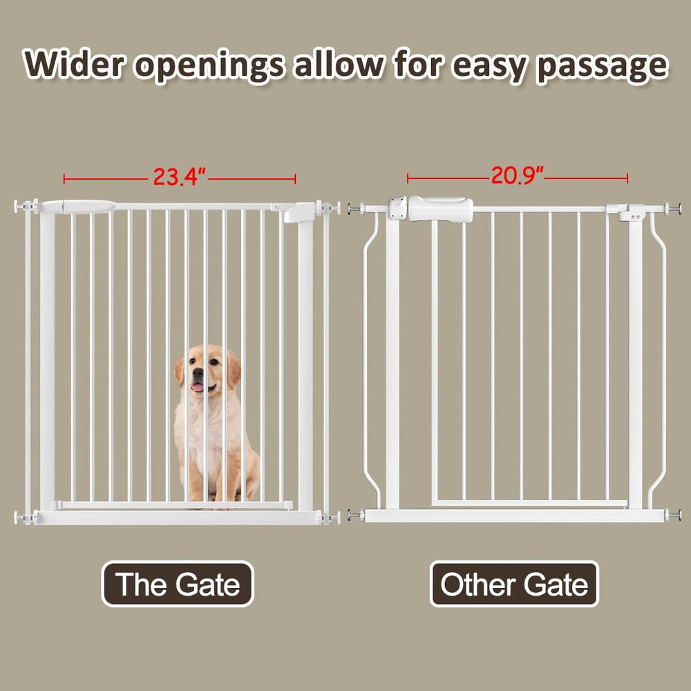 WAOWAO gate double-lock handle ensures one-handed operation for adults.