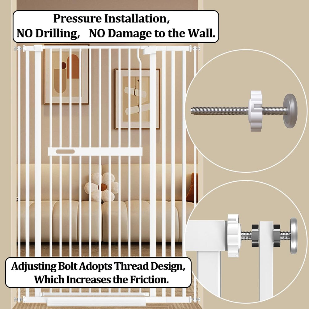 WAOWAO gate installed at stairs and doorways for versatile indoor use.