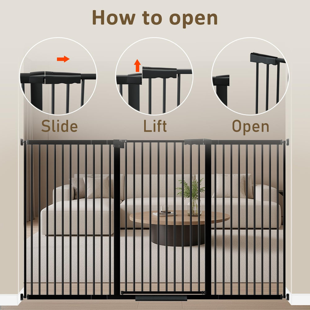 WAOWAO 1.37 inch spacing keeps small pets safe while gate remains stylish