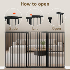 WAOWAO 1.37 inch spacing keeps small pets safe while gate remains stylish