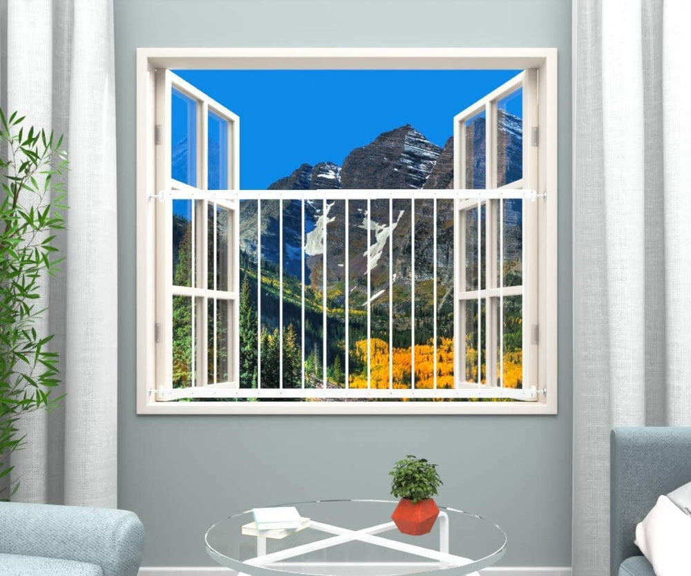 WAOWAO window safety guard demonstrates easy pressure installation without drilling