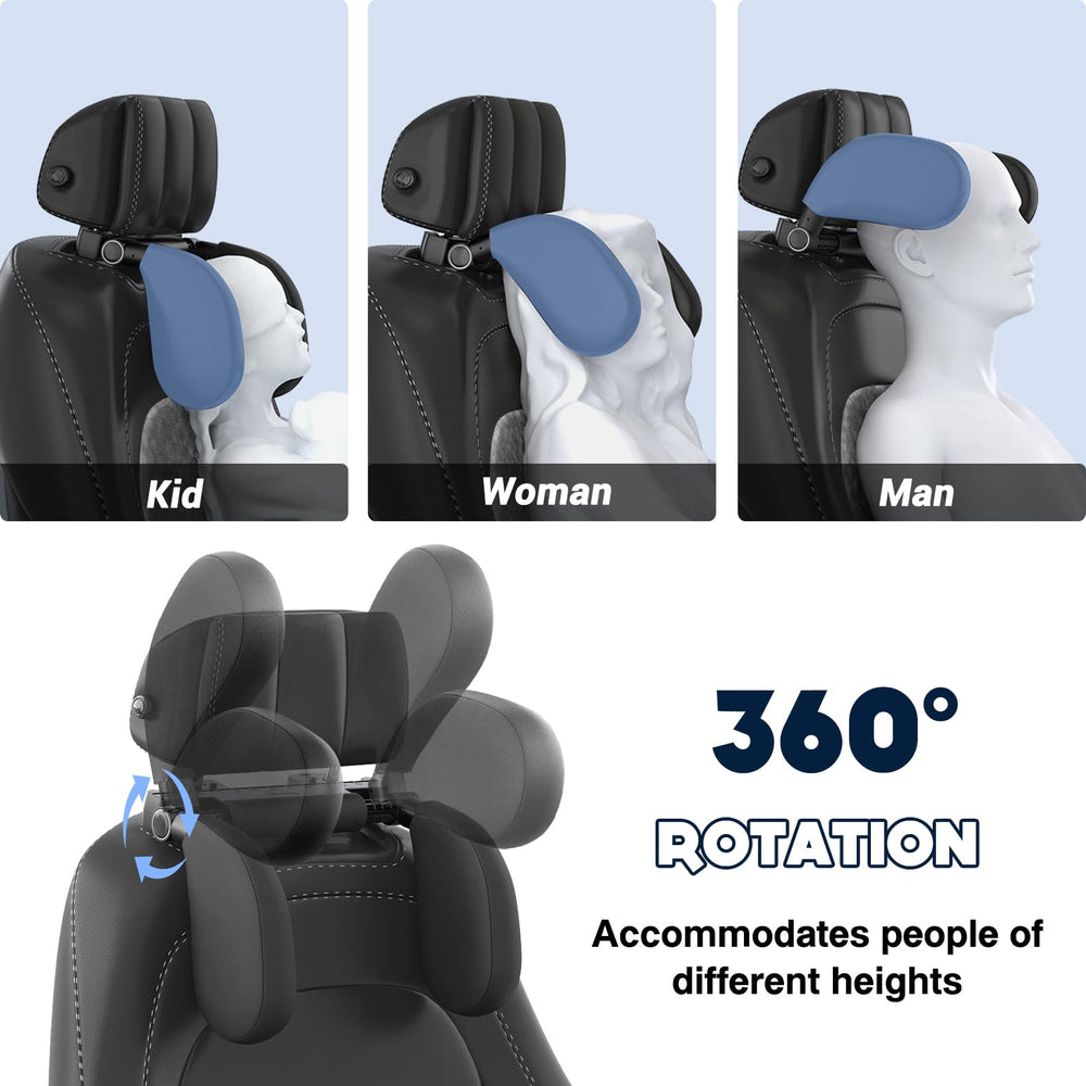 WAPEXNOS Headrest Pillow uses thickened memory foam for superior travel comfort.