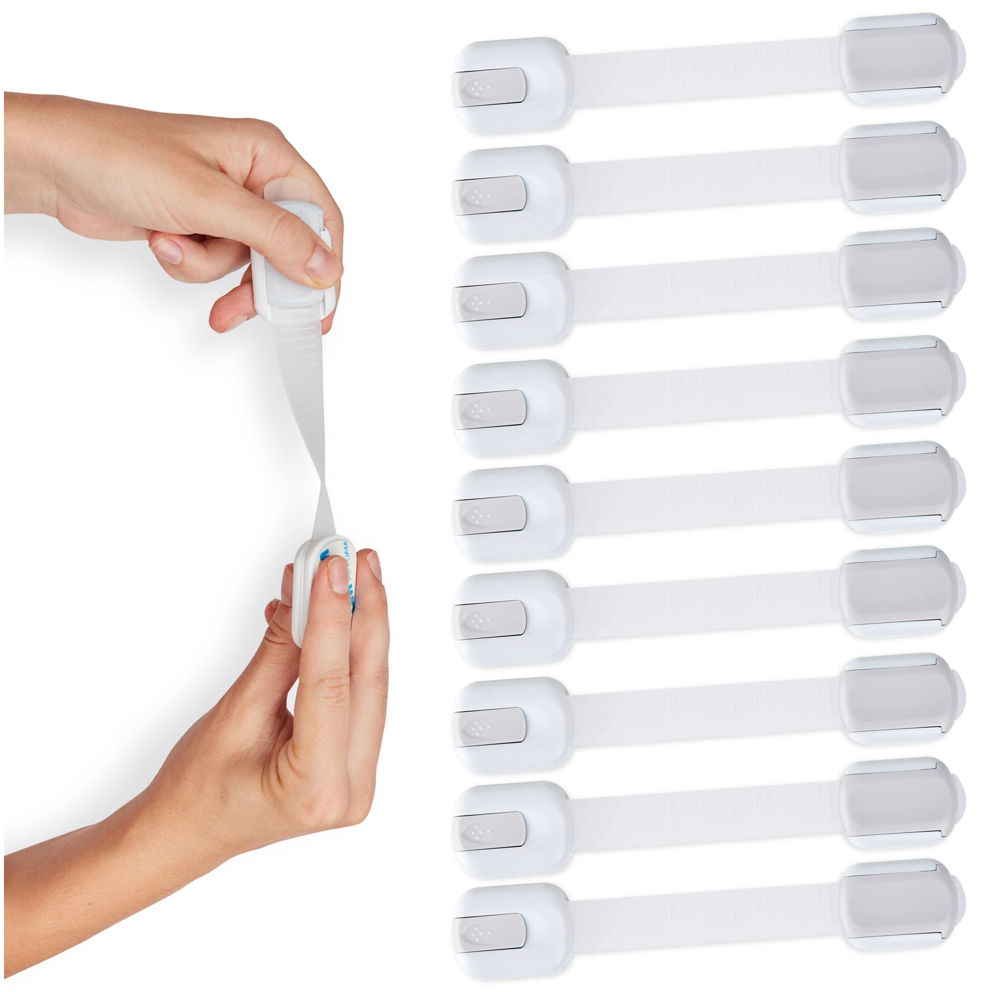 Wappa adjustable-length straps fit varied spaces for flexible mounting.