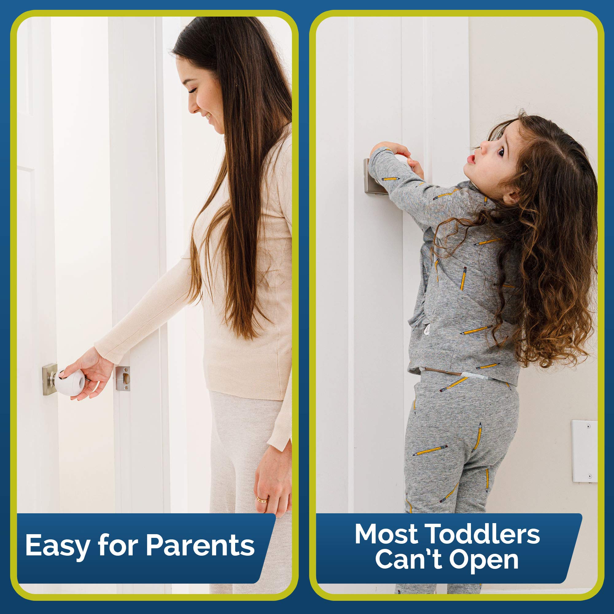 Wappa Baby reusable door knob cover emphasizes cost-saving, multi-use protection.