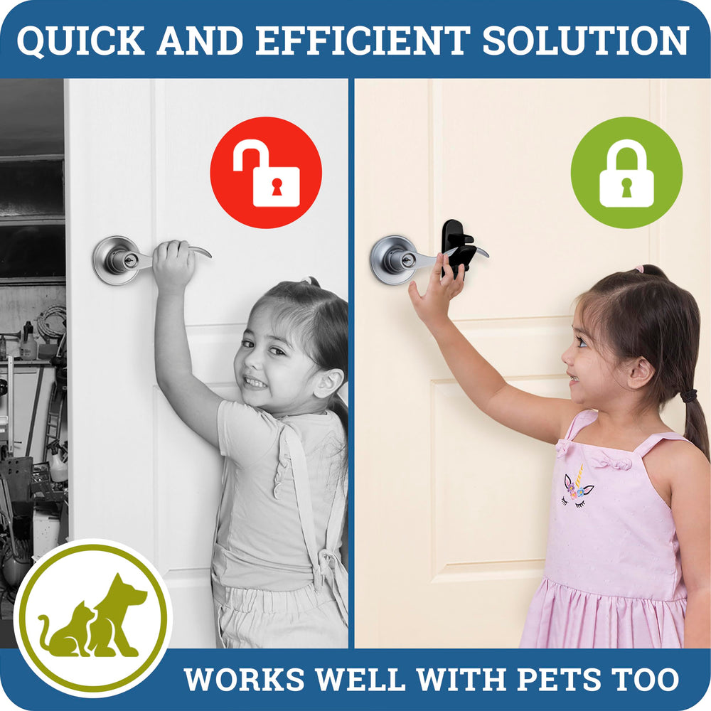 Wappa Baby door lever lock durable ABS construction for daily use.