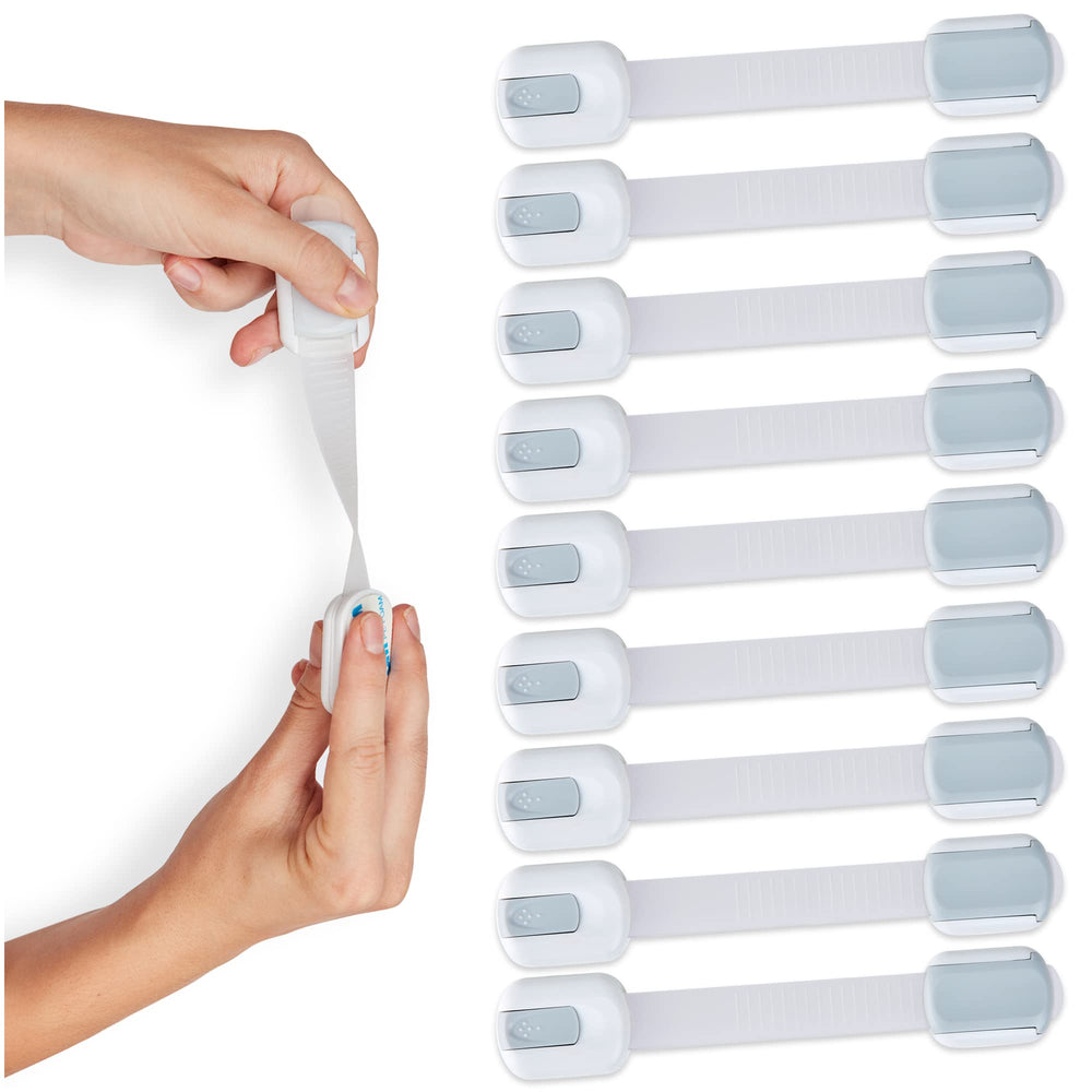 Wappa Baby 8-pack safety locks provide many surfaces for multitask room safety.