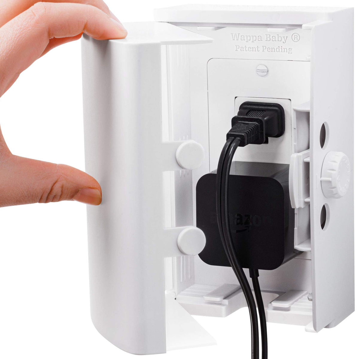 Wappa Baby Outlet Cover Box 2-Pack with dual-lock safety for toddlers.