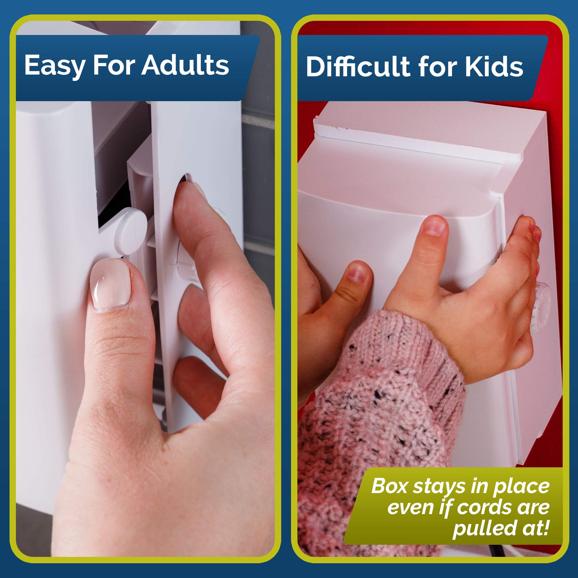 Wappa Baby gift-ready white outlet cover box blends with decor.