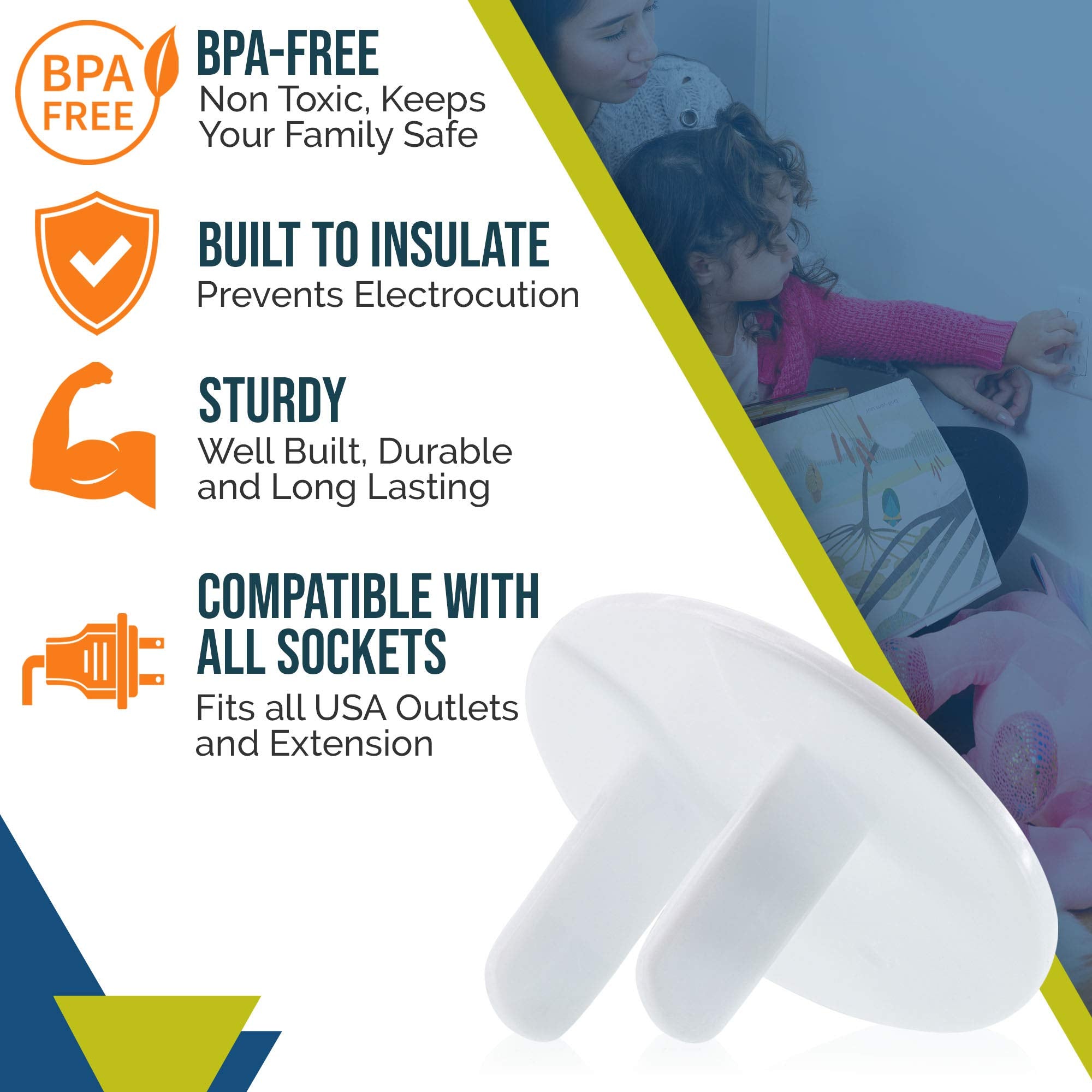 Wappa Baby daycare outlet covers help maintain a safe learning environment.