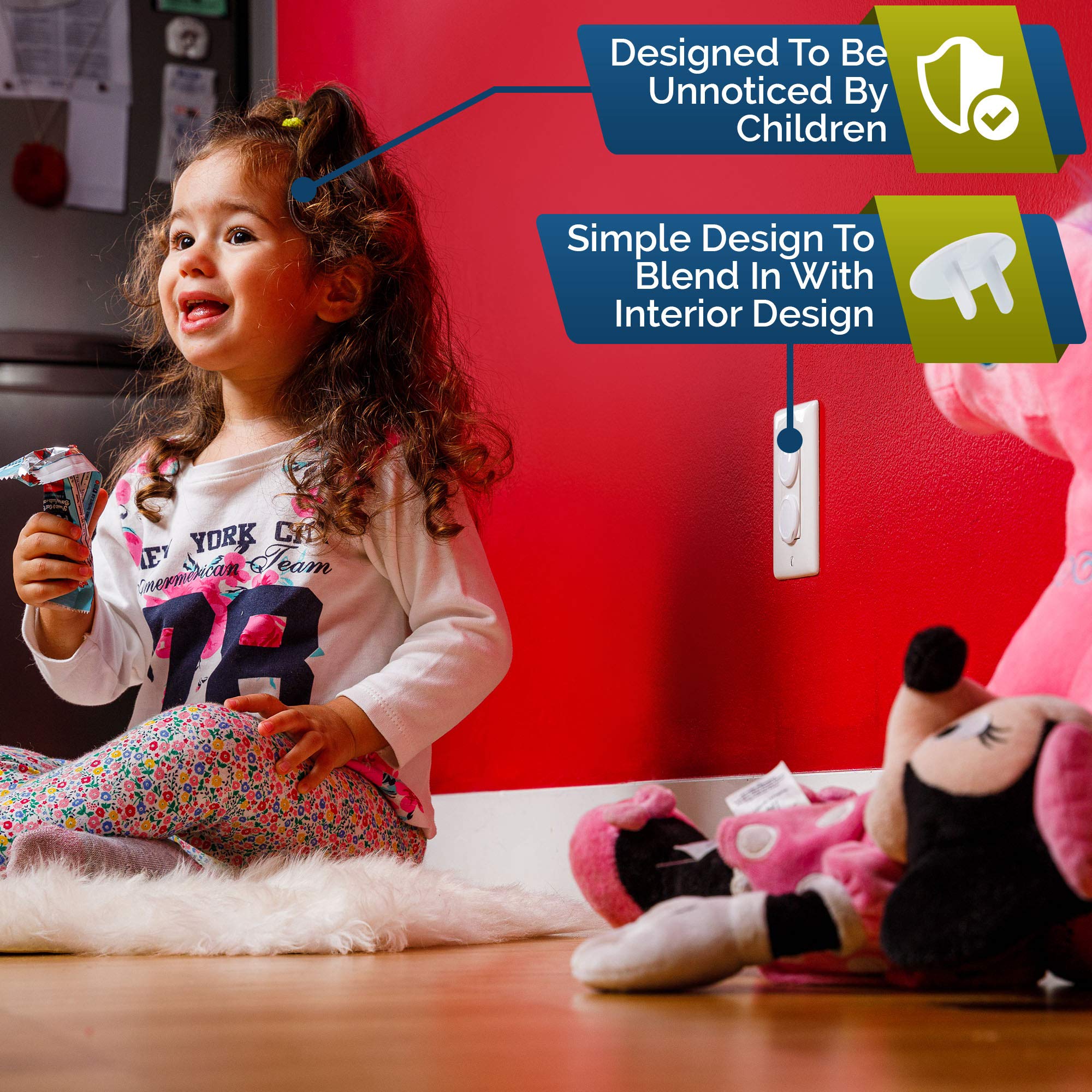 Wappa Baby outlet covers install in seconds for quick childproofing.
