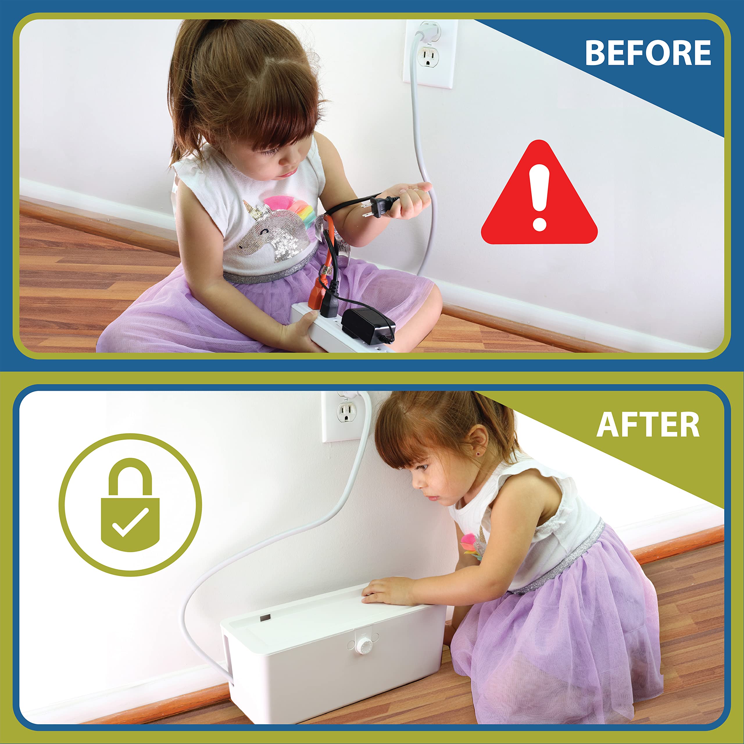 Wappa Baby side openings illustrate easy cord access for adults.