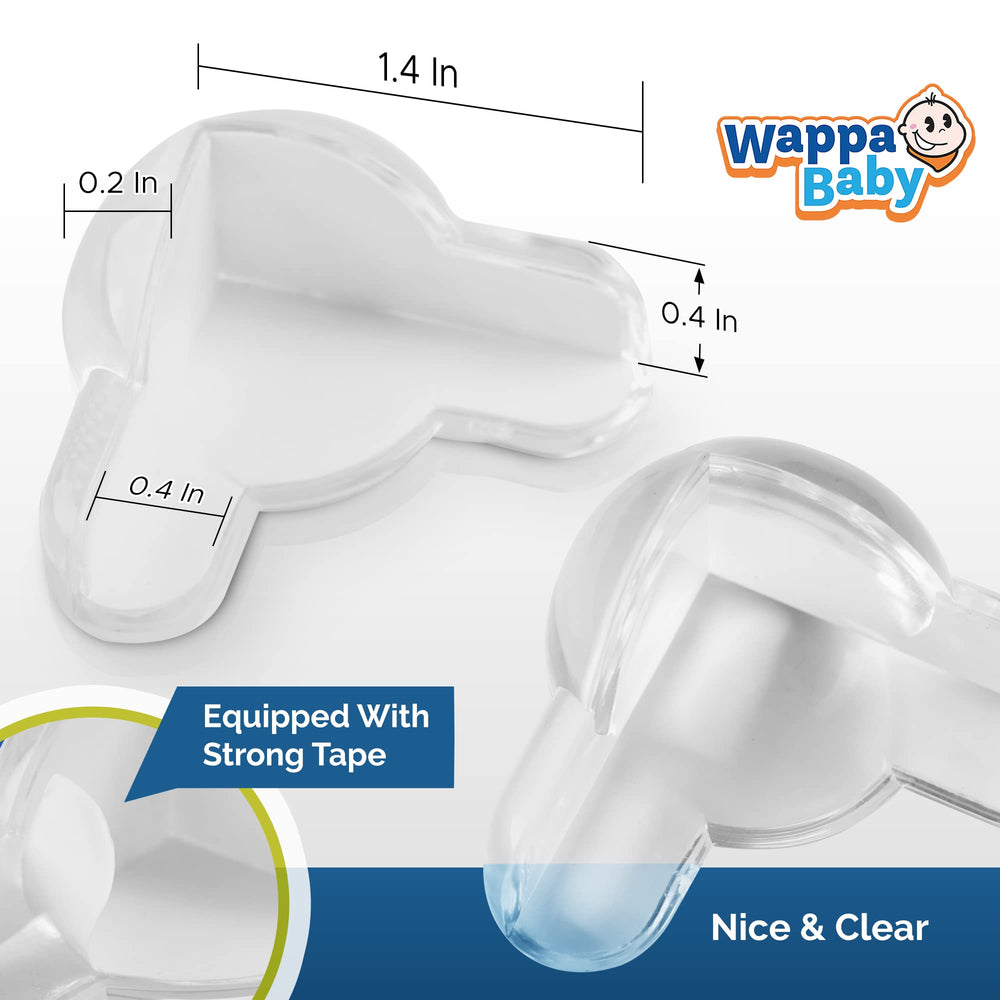 Wappa Baby transparent protectors maintain home aesthetics while safeguarding curious fingers.