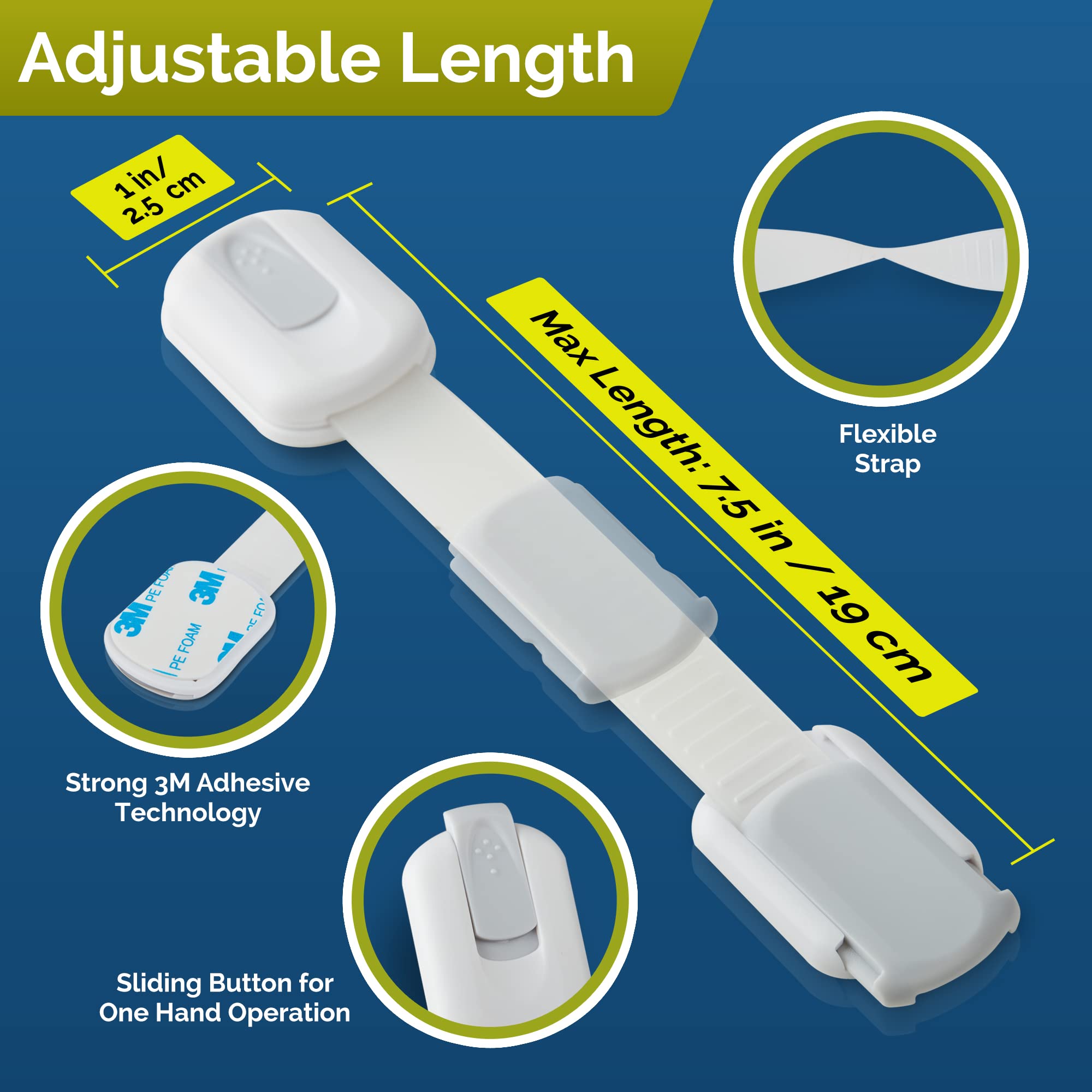 Wappa Baby trash bin and cabinet locks organize spaces while improving safety.