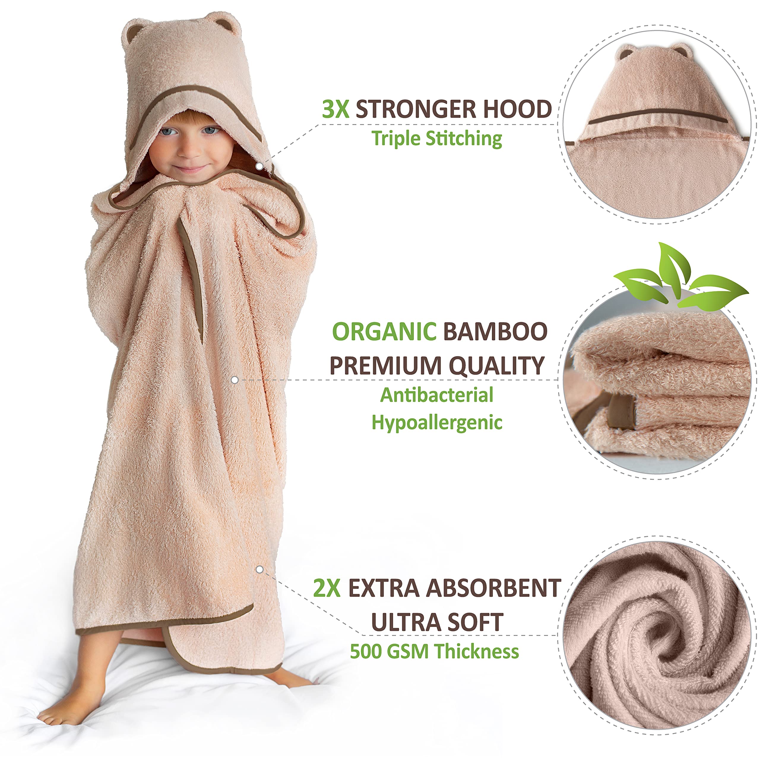Warm Cuddles bamboo rayon towel absorbency test demonstrates quick-dry performance