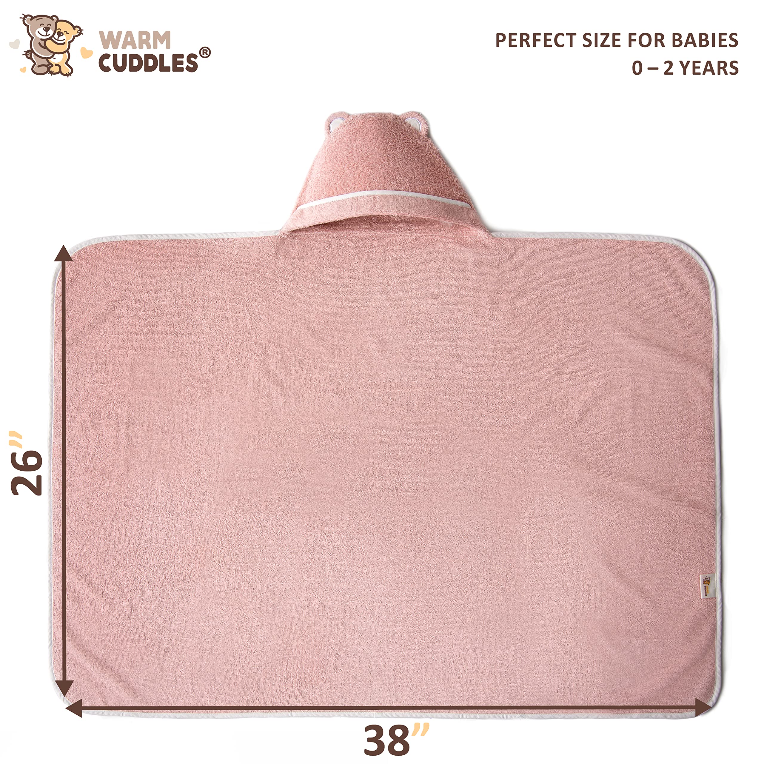 Warm Cuddles bamboo towel soft texture emphasizes gentle contact during bath transitions