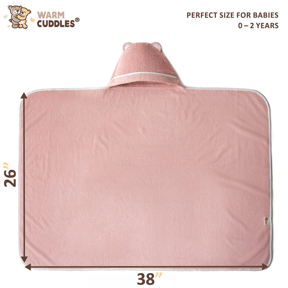 Warm Cuddles bamboo towel soft texture emphasizes gentle contact during bath transitions
