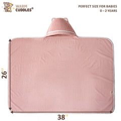 Warm Cuddles bamboo towel soft texture emphasizes gentle contact during bath transitions
