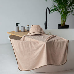 Warm Cuddles towel hooded beige 42x30 size for growing toddlers