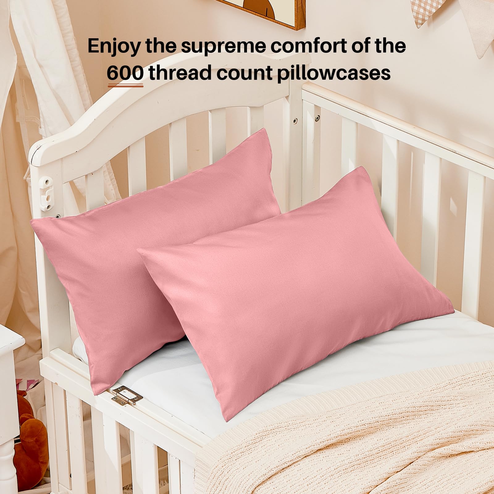 Warmstar toddler pillowcase 13x18 envelope closure; prevents snagging.
