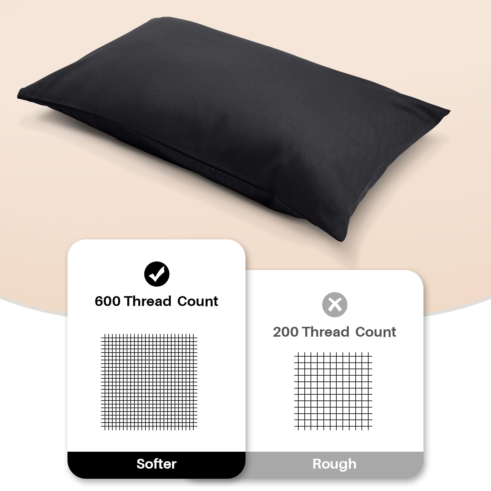 Warmstar pillowcase envelope closure keeps pillow secure and hair-friendly.
