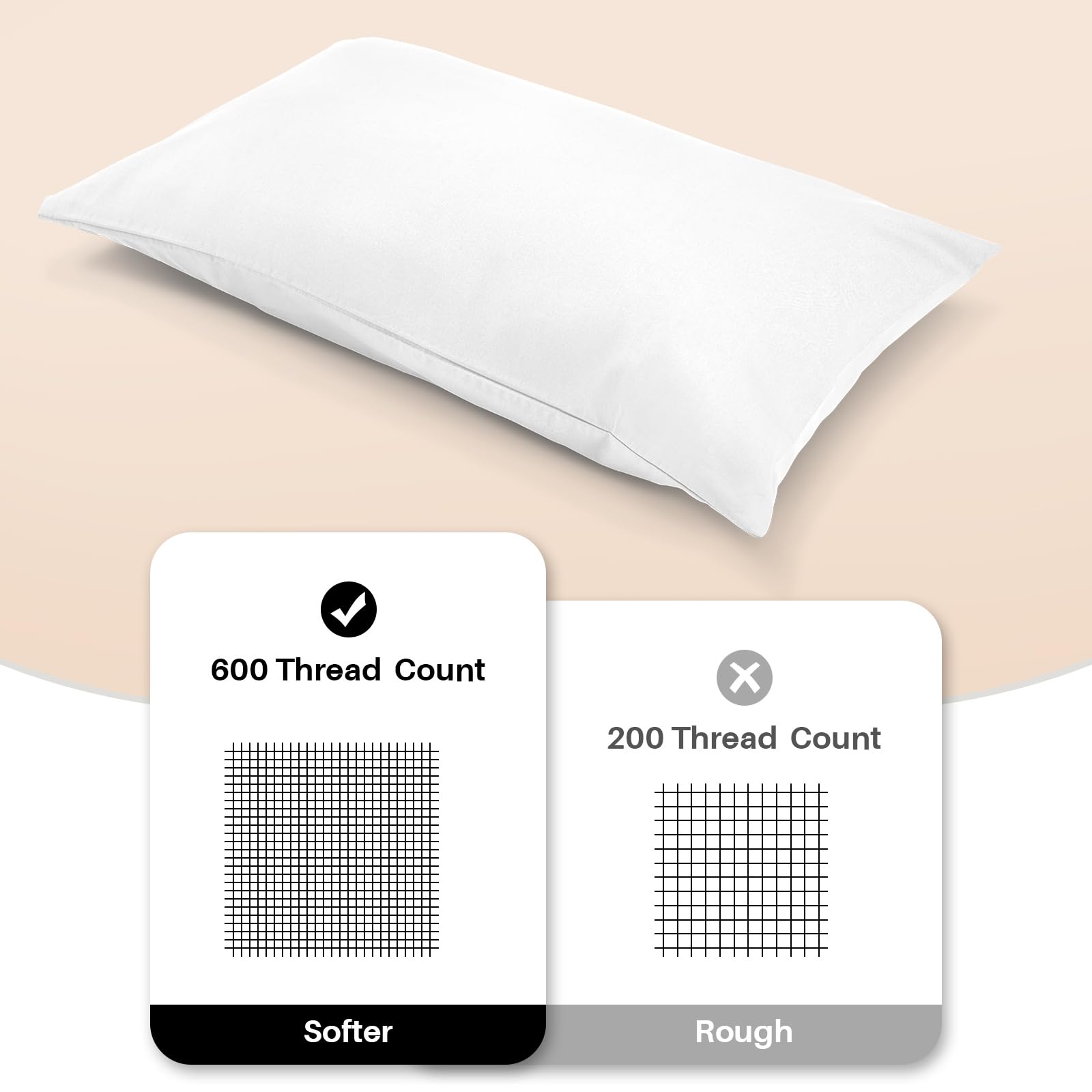 Warmstar envelope-closure pillowcase demonstrates safe, easy pillow insertion and zipper avoidance.