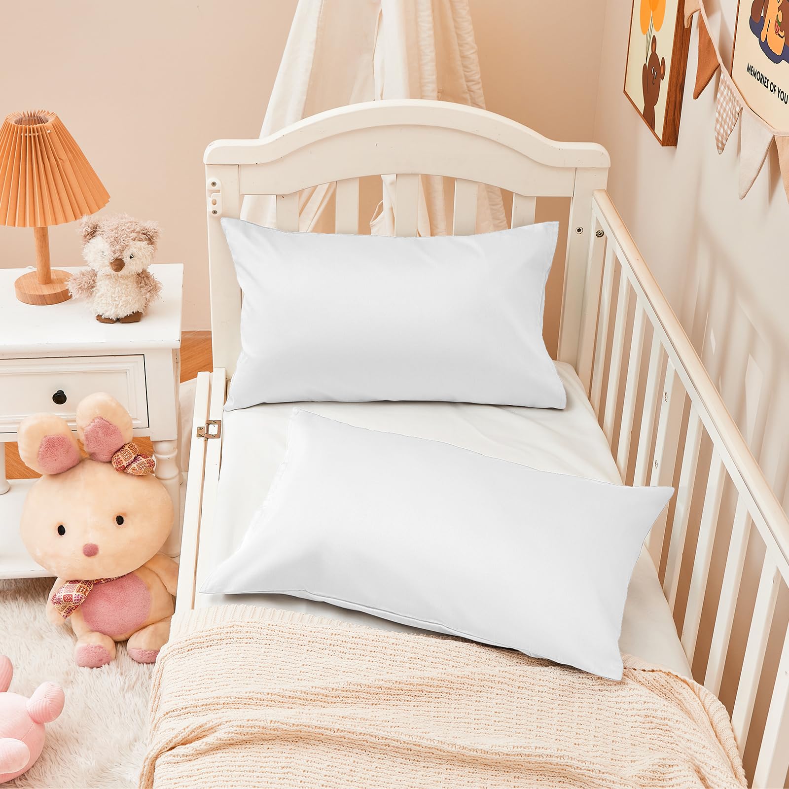 Warmstar pillowcase fits standard 13x18 toddler pillows for easy compatibility.
