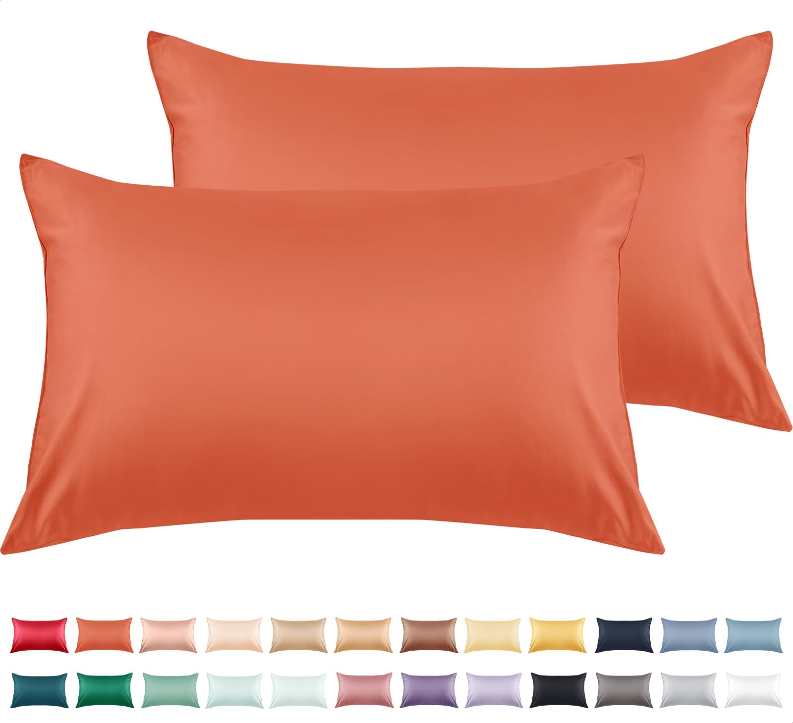 Warmstar toddler pillowcase flatlay emphasizing soft cotton and vibrant orange