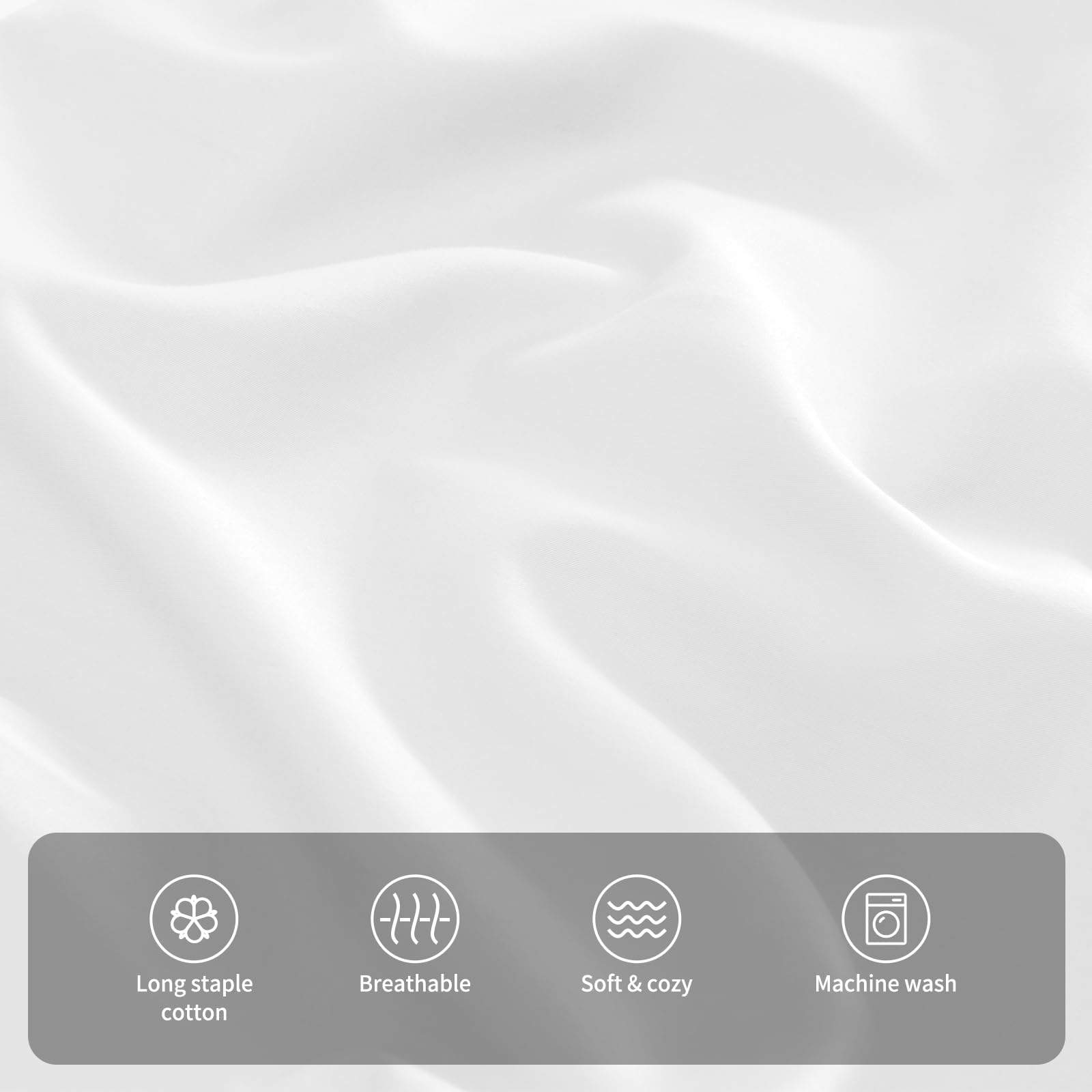 Warmstar white pillowcase set underlines clean, versatile decor for nursery or toddler room.