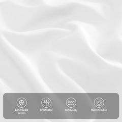 Warmstar white pillowcase set underlines clean, versatile decor for nursery or toddler room.
