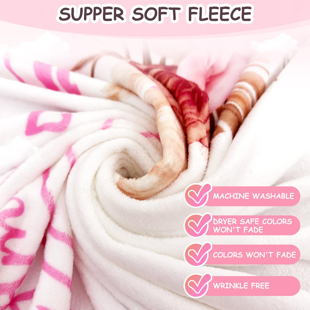 Warmther baby monthly milestone blanket soft flannel fleece texture emphasizes ultra-soft feel.