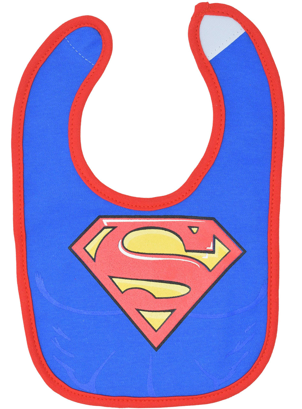 Warner Bros Justice League bibs allover logo design for versatile outfits.