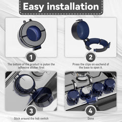 Wasachi heat-resistant cover protects knobs from heat and oil exposure.