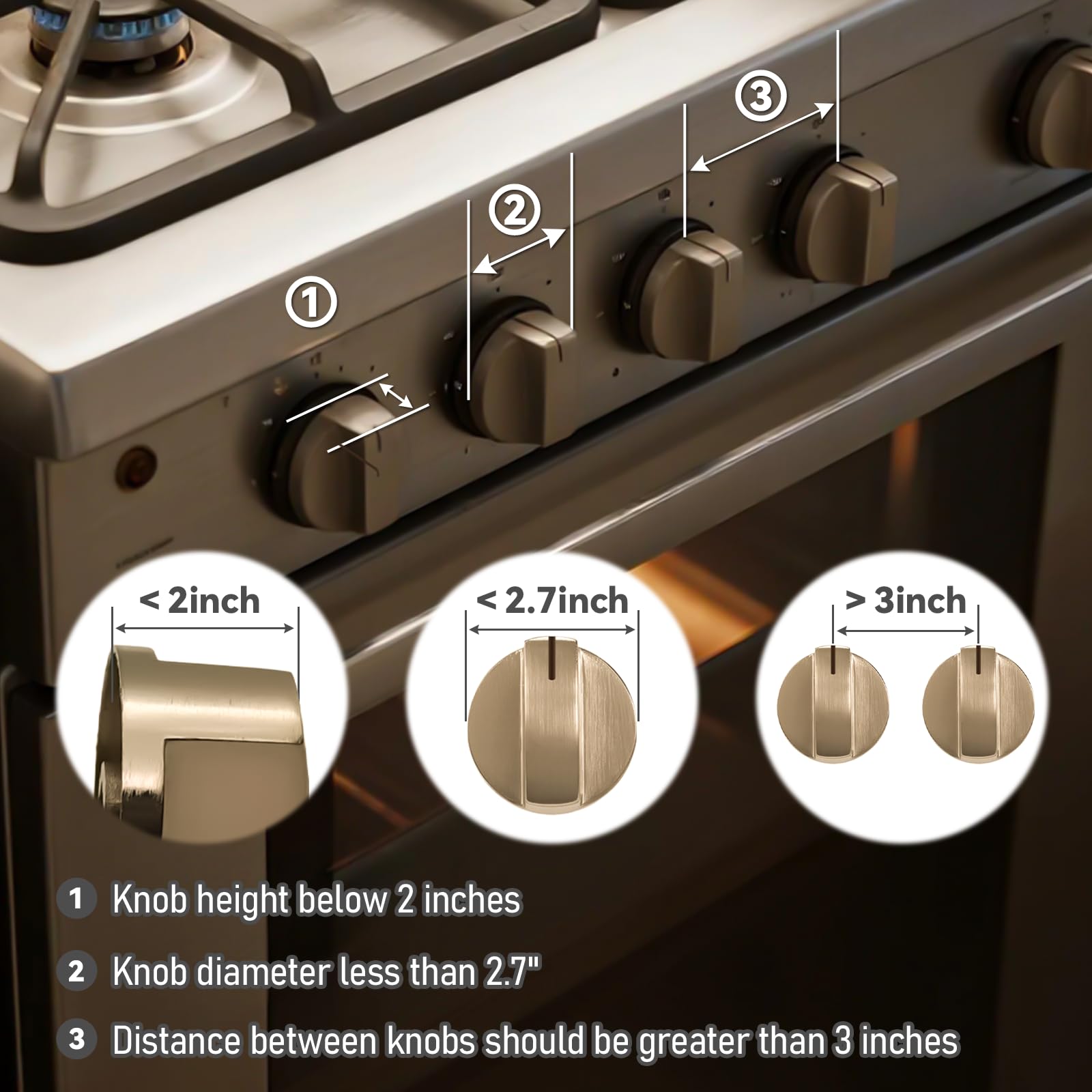 Wasachi semi-clear design preserves knob visibility for quick adjustments.