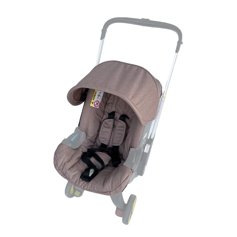 Washable beige canopy close-up showing durable fabric and easy cleaning.