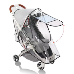 WASYPLSFOI universal stroller rain cover protects from rain and wind on the go