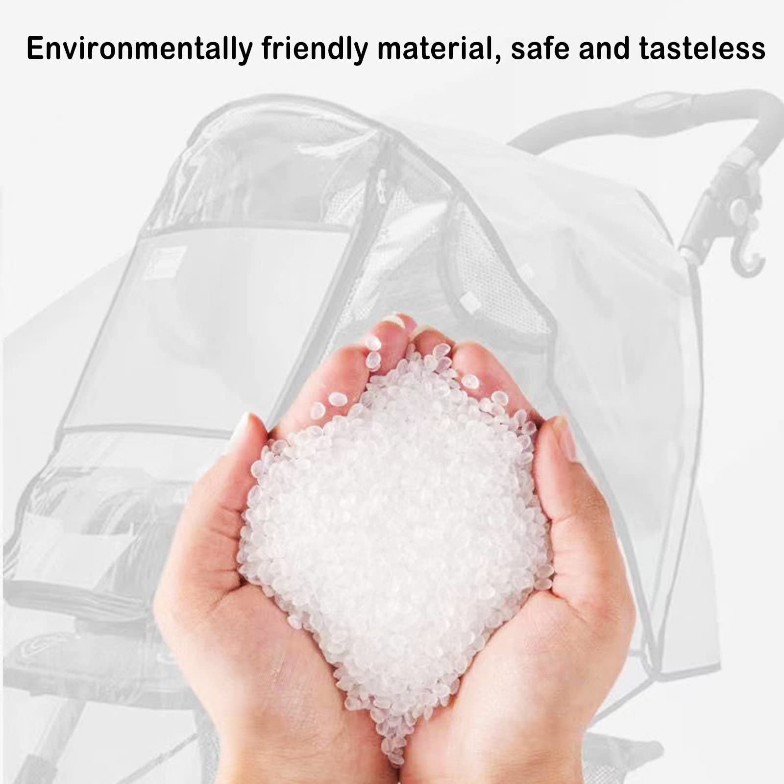 WASYPLSFOI Velcro-fastening for quick secure fit on most strollers