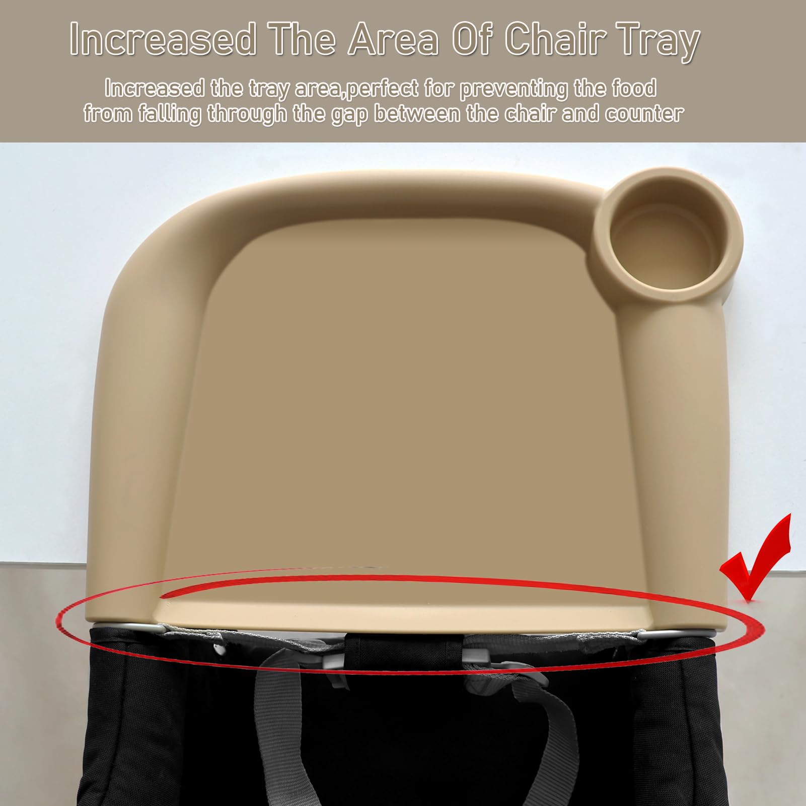 WaterLuu extended silicone skirt seals gaps for mess-free dining
