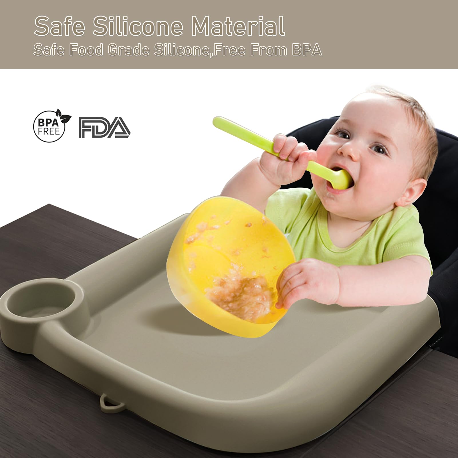 WaterLuu heat-resistant BPA-free silicone tray is safe and durable