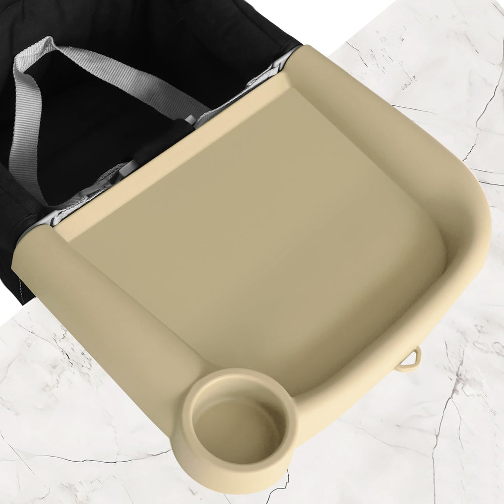 WaterLuu upgraded silicone dining tray on chair prevents spills during meals