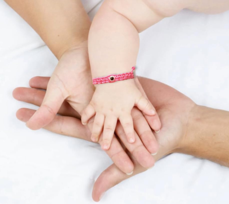 Waterproof nylon baby bracelet ready for bath and play