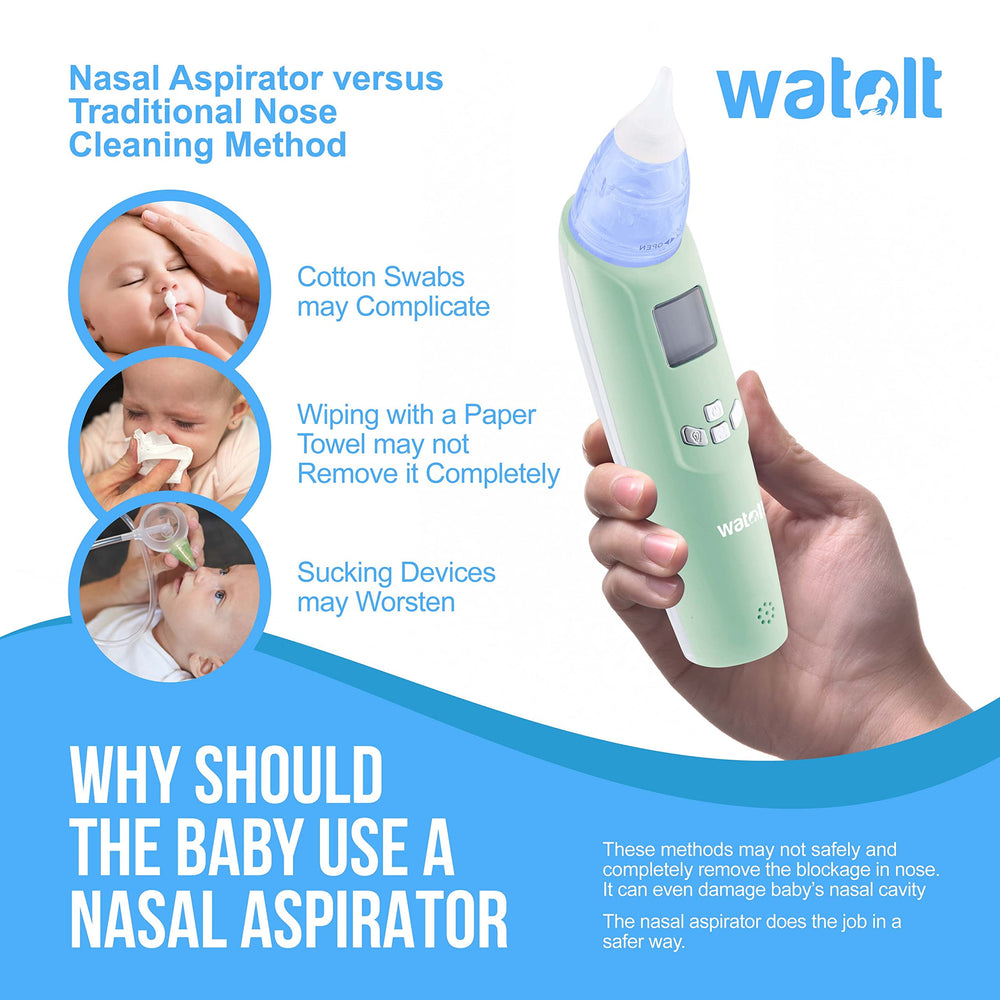 Watolt nasal aspirator cleaning and care helps easy maintenance.