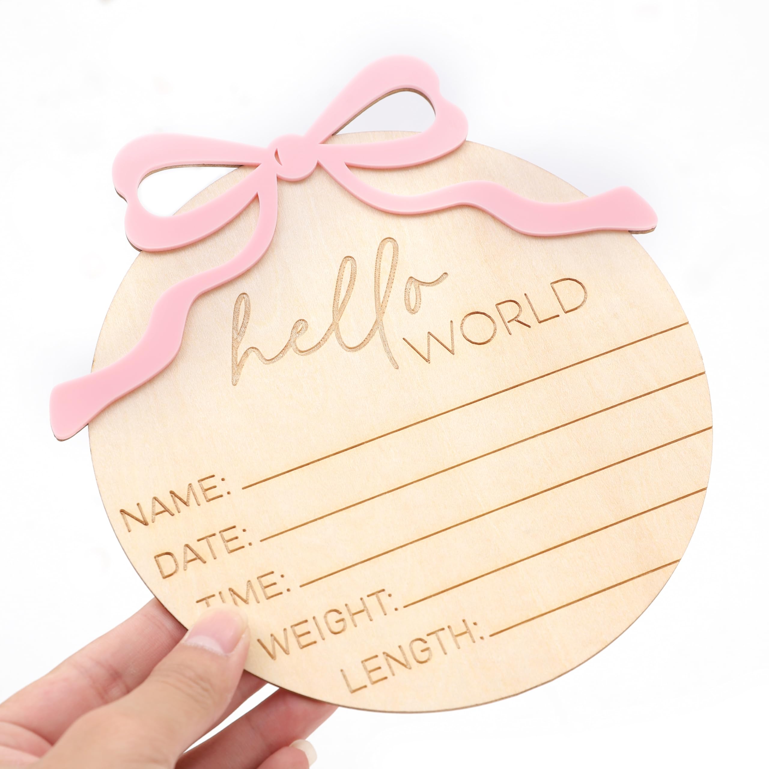 WAUAO Newborn Photo Prop Sign—easy setup for charming first photos.