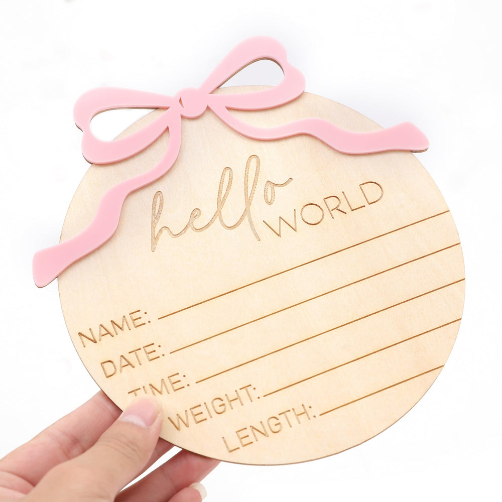 WAUAO Newborn Photo Prop Sign—easy setup for charming first photos.