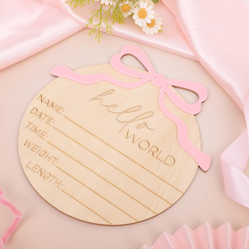 WAUAO Personalized Baby Name Sign Wood—bespoke keepsake that grows with memories.