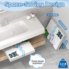 WAVYEASE multi-layer insulation image shows external heat retention for warmer baths.